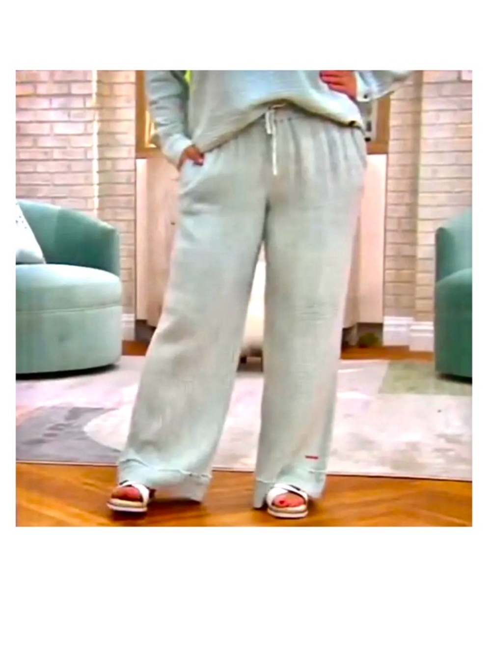 Peace Love World Boho Elastic Wide Leg Pant